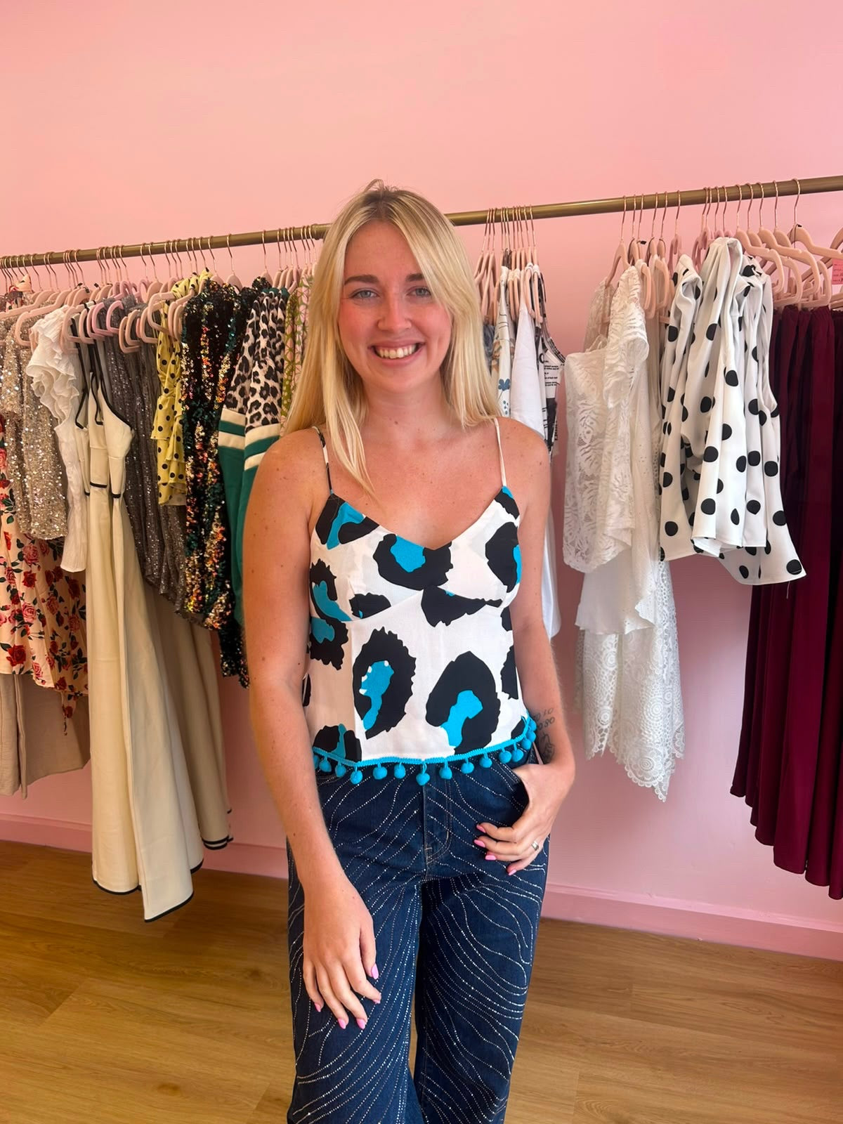 Leopard print top