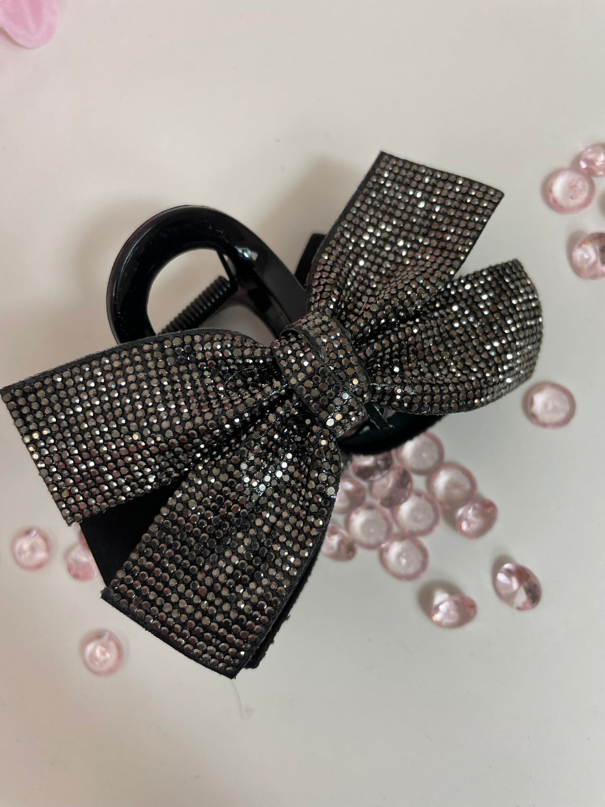 Diamante Bow Hair Claw Clip