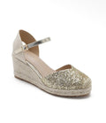 Gold Glitter Wedges