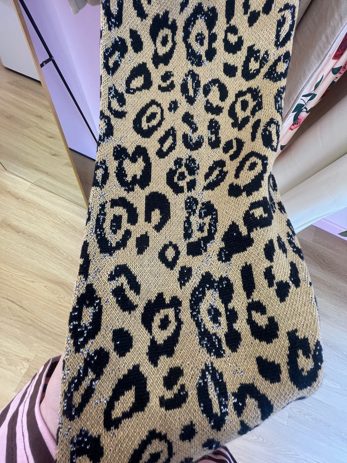 Glitter Leopard Print Lounge Set