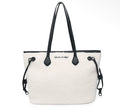 Zip Top Faux Fur Tote Bag